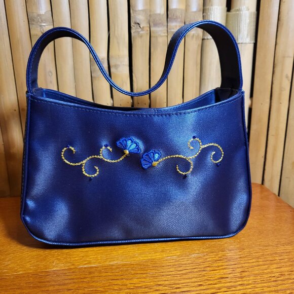 Avon Handbags - Avon Y2K Rare Sapphires Shimmering Evening Bag Royal Blue